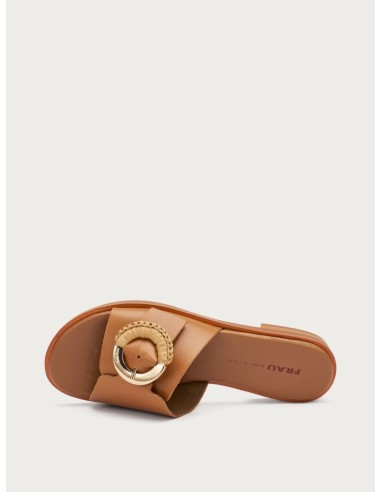 CIABATTE DA DONNA IN PELLE CUOIO