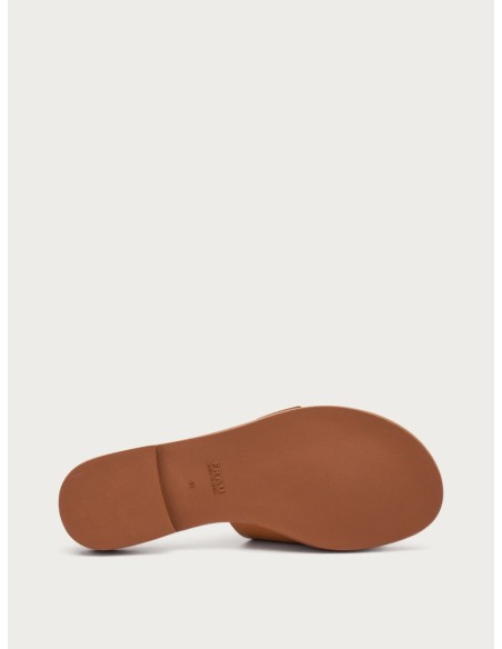 CIABATTE DA DONNA IN PELLE CUOIO