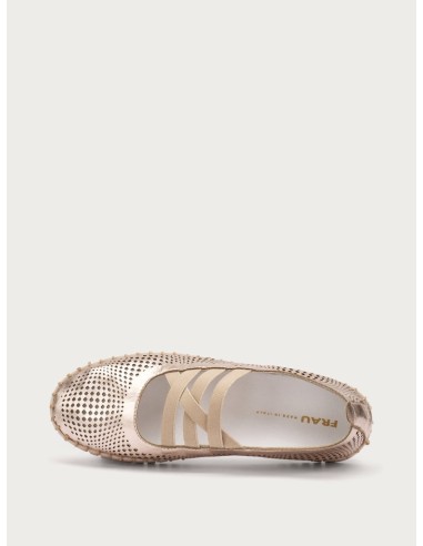 BALLERINE FLEX IN PELLE PLATINO