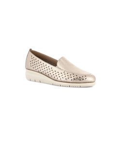 RYSA-MOCASSINI TRAFORATI DA DONNA PLATINO