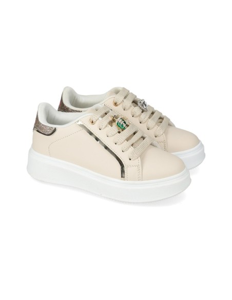 SNEAKERS GIOIELLO DA BIMBA BEIGE