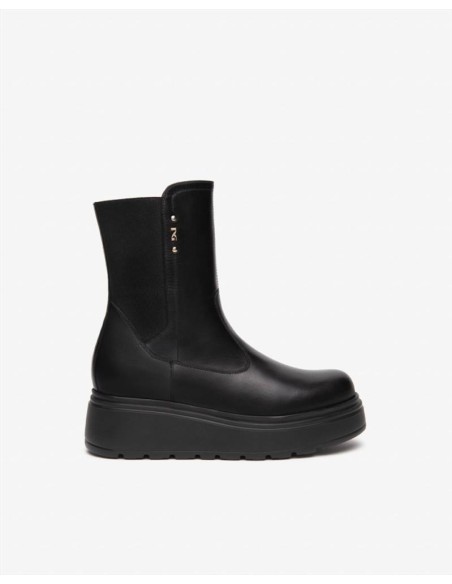 STIVALETTO ELASTICO PELLE -