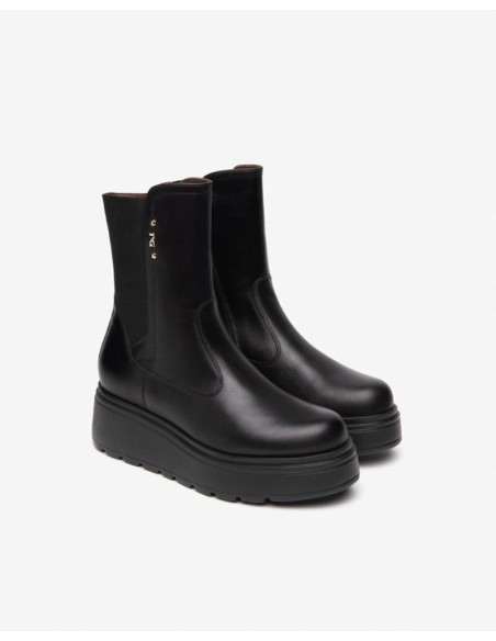 STIVALETTO ELASTICO PELLE -