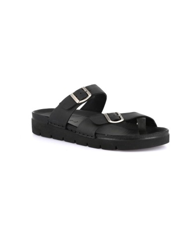 LERO CIABATTE DA UOMO NERE