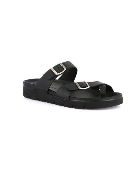 LERO CIABATTE DA UOMO NERE