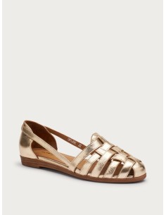 BALLRINA RAGNETTO IN PELLE PLATINO 2