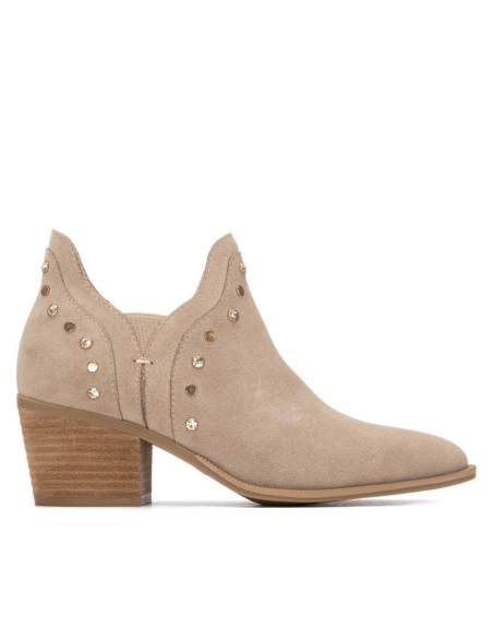 STIVALETTO CAMOSCIO BEIGE