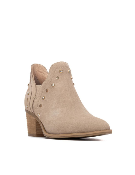 STIVALETTO CAMOSCIO BEIGE