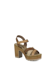SANDALI BEIGE CON TACCO 2