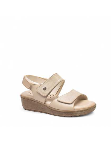 SANDALO PELLE SOFT VELCRO