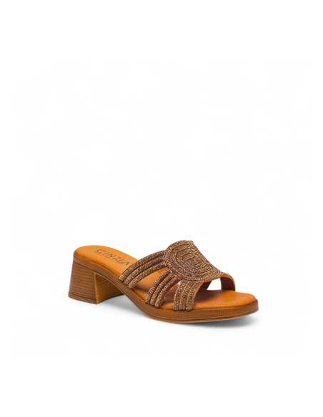 CIABATTA GIOIELLO TACCO MEDIO