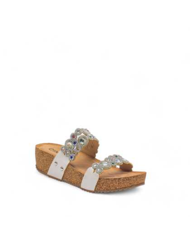 CIABATTA PIETRE COLORATE BIANCO