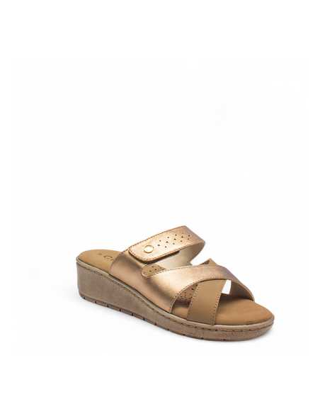 CIABATTA IN PELLE VELCRO