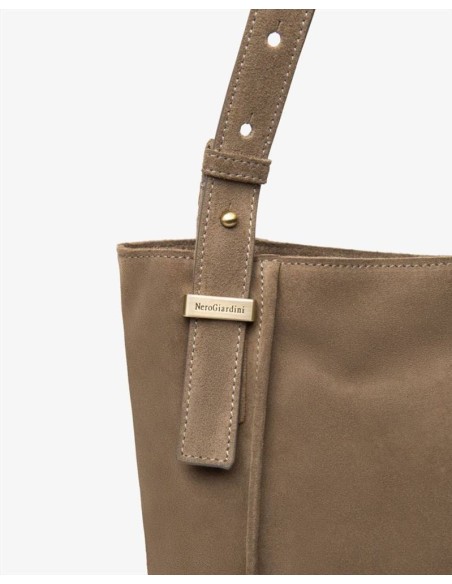 BORSA A SPALLA CAMOSCIO PELLE