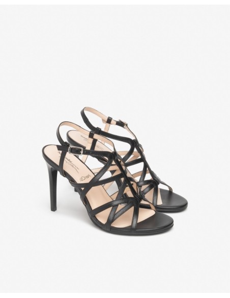 SANDALO INTRECCIATO TACCO