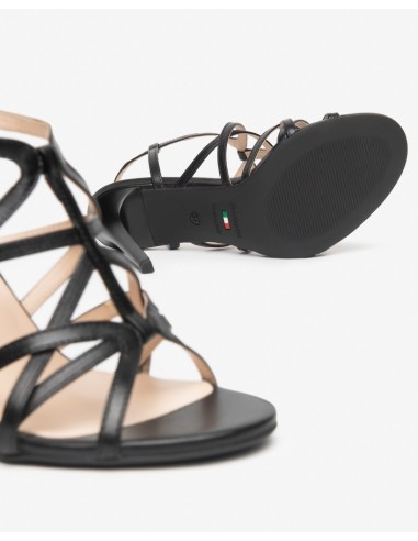SANDALO INTRECCIATO TACCO