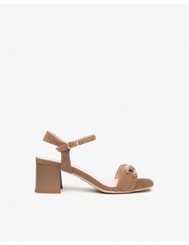 SANDALO CAMOSCIO TACCO
