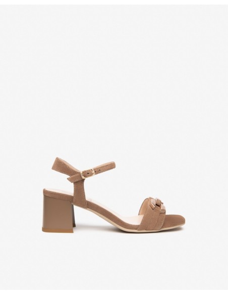 SANDALO CAMOSCIO TACCO