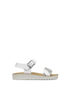 SANDALETTO COSTAREI BIMBA WHITE SILVER