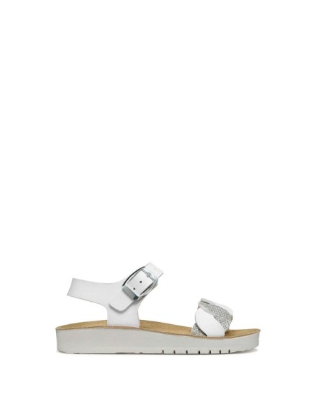 SANDALETTO COSTAREI BIMBA WHITE SILVER