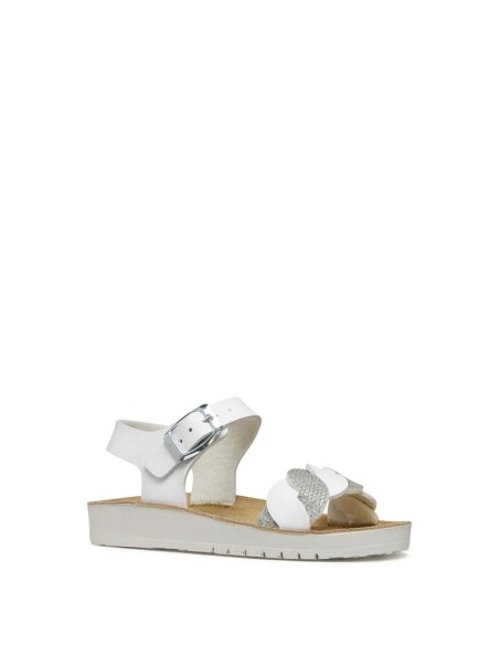 SANDALETTO COSTAREI BIMBA WHITE SILVER