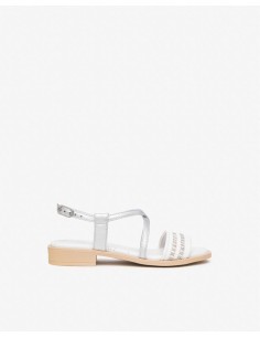 SANDALO BASSO PERLINE