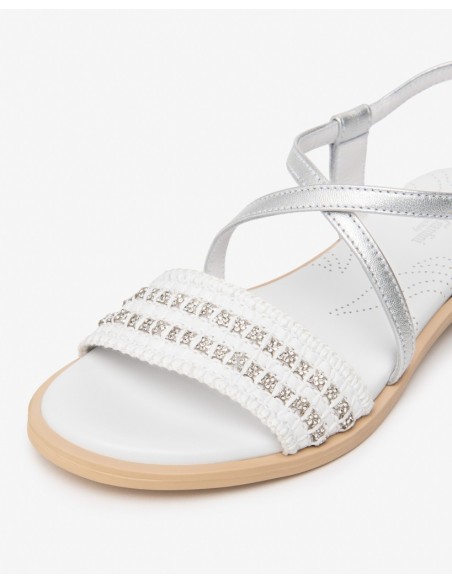 SANDALO BASSO PERLINE