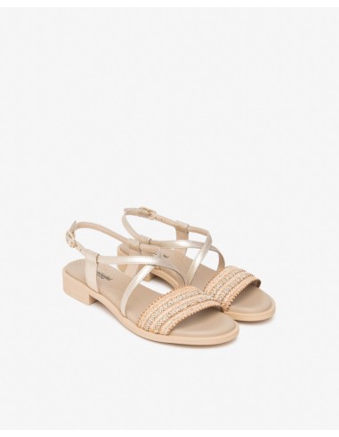 SANDALO BASSO PERLINE