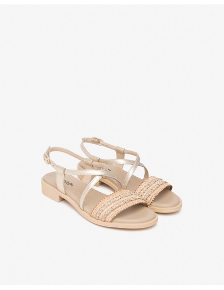 SANDALO BASSO PERLINE