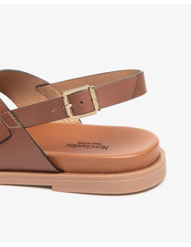 SANDALO BASSO INCROCIO PELLE