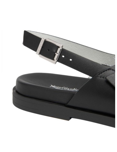 SANDALO BASSO INCROCIO PELLE