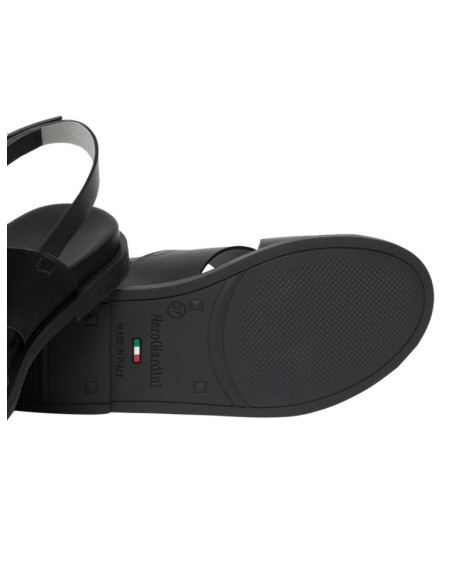 SANDALO BASSO INCROCIO PELLE