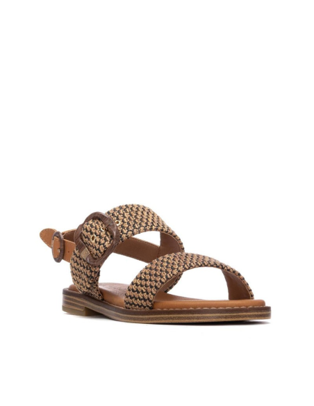 SANDALO FASCE RAFFIA