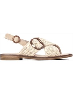 SANDALO INCROCIO RAFFIA