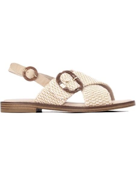 SANDALO INCROCIO RAFFIA