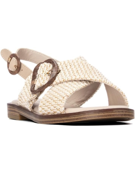 SANDALO INCROCIO RAFFIA