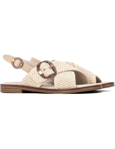 SANDALO INCROCIO RAFFIA