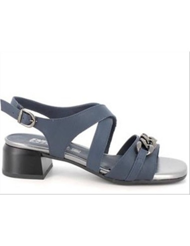 SANDALO TACCO ACCESSORIO BLU
