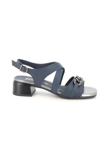 SANDALO TACCO ACCESSORIO BLU