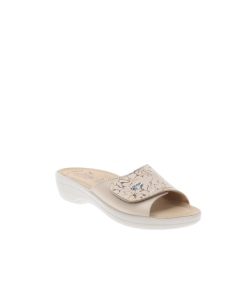 CIABATTA DA DONNA BEIGE VELCRO 2