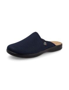 PANTOFOLE DA UOMO IN PANNO BLU 2